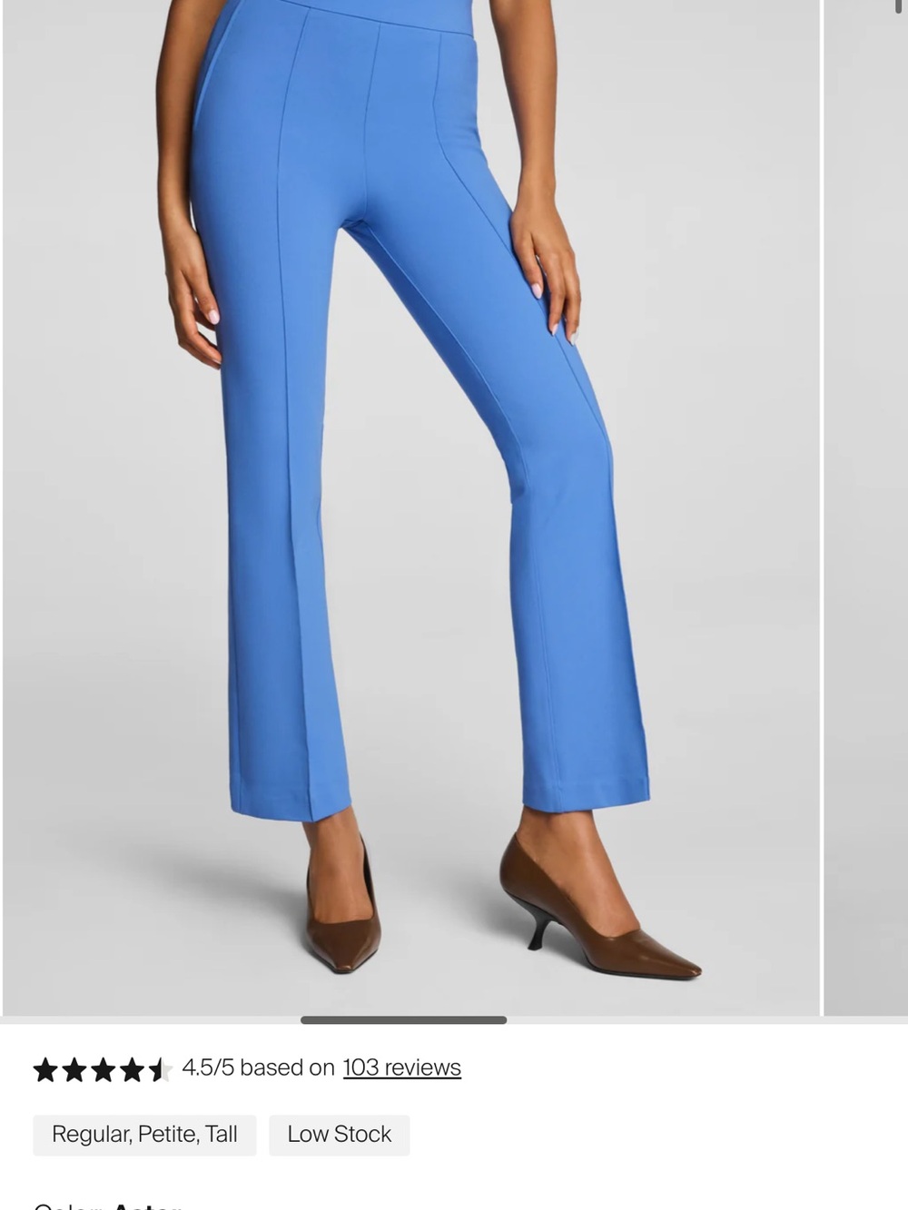 High-Rise Spanx kickflare Pants in Blue
